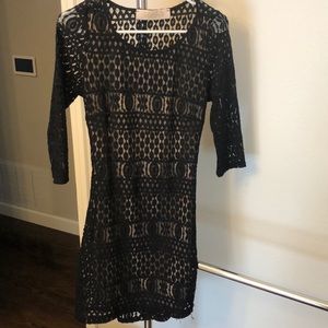 LuLu’s black bodycon mini dress
